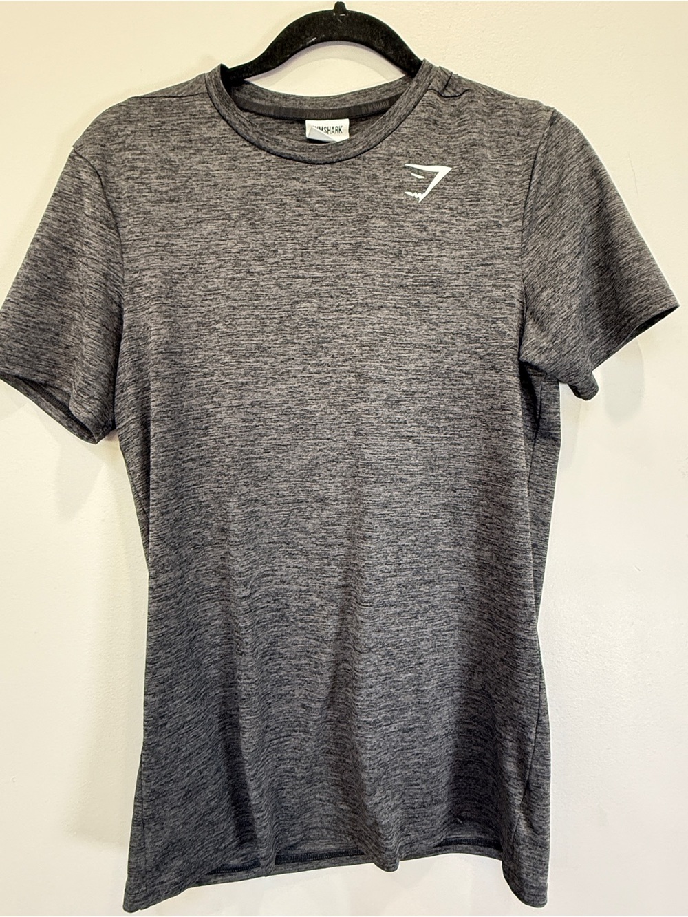 Gymshark Men's Heather Charcoal Grey Short-Sleeve Training Tee